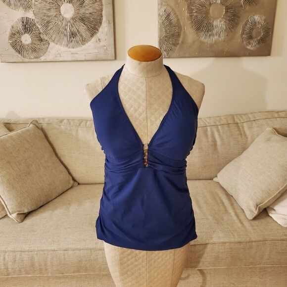 Profile by Gottex Murano V-Neck Halter Tankini Top - Picture 3 of 12